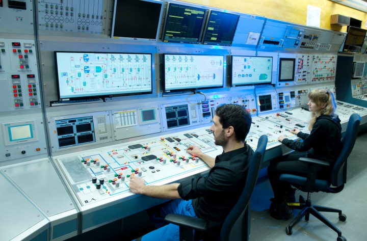 The altitude test stand control room 